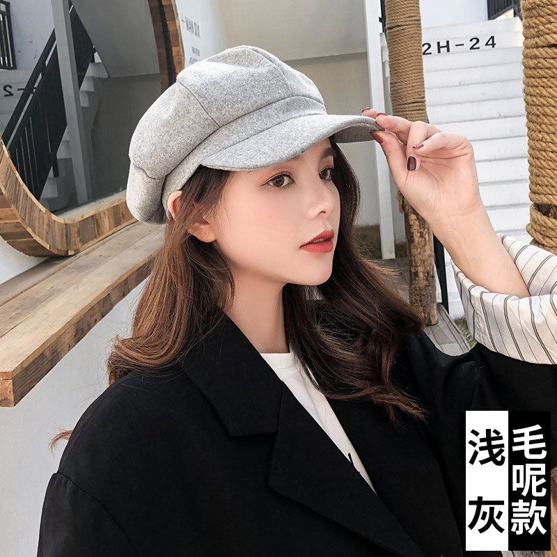 Retro Wool Newsboy Cap
