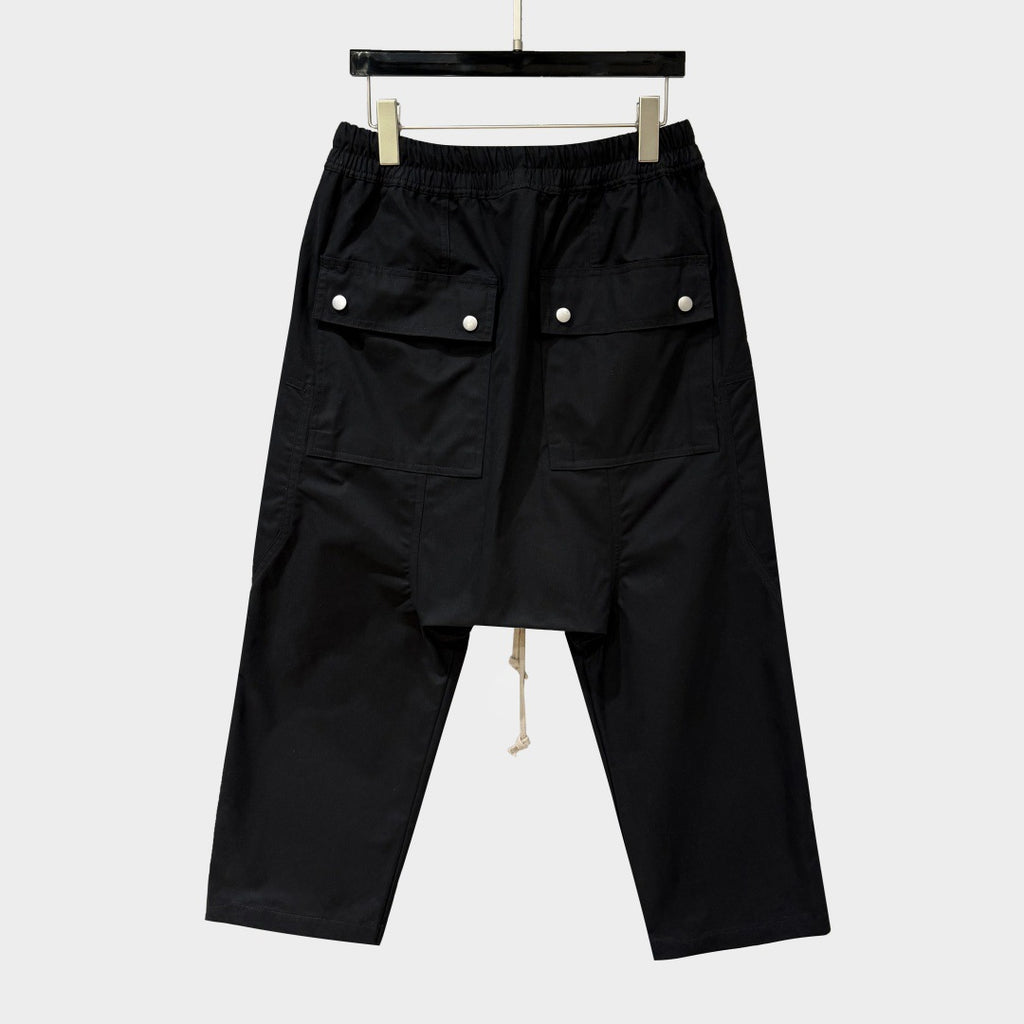 Men’s Multi-Pocket Cropped Casual Pants