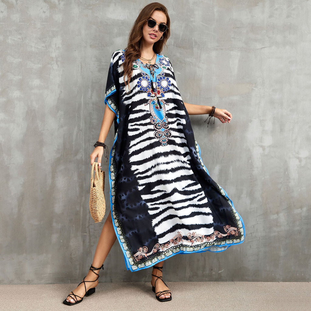 Printed Beach Cover-Up