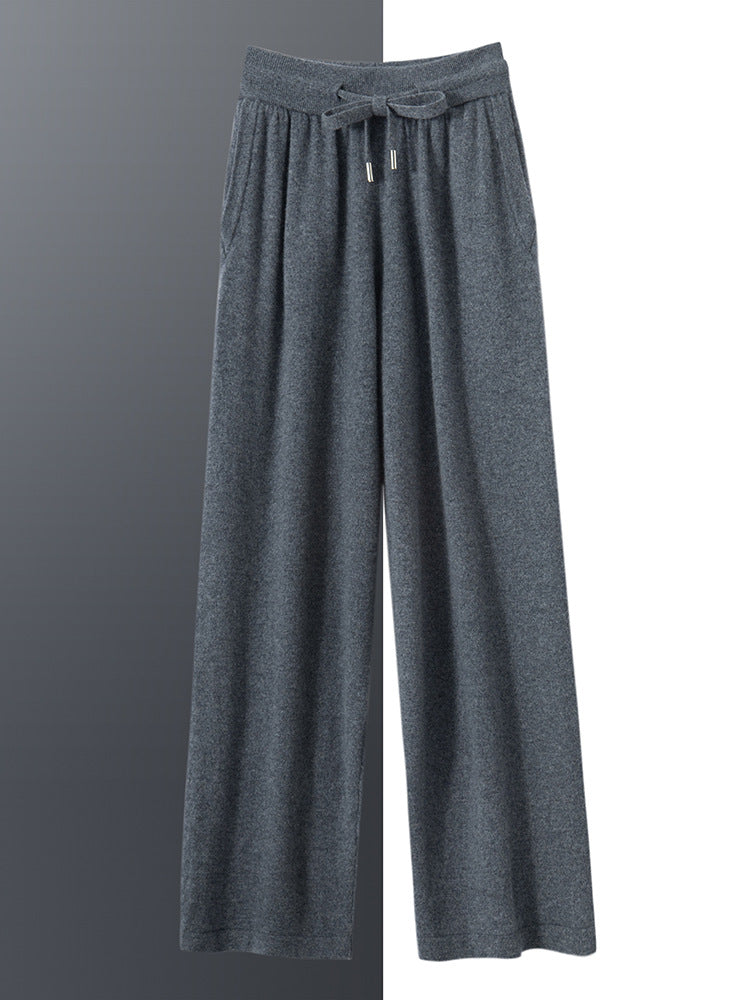 Men’s 100% Cashmere Straight-Leg Pants
