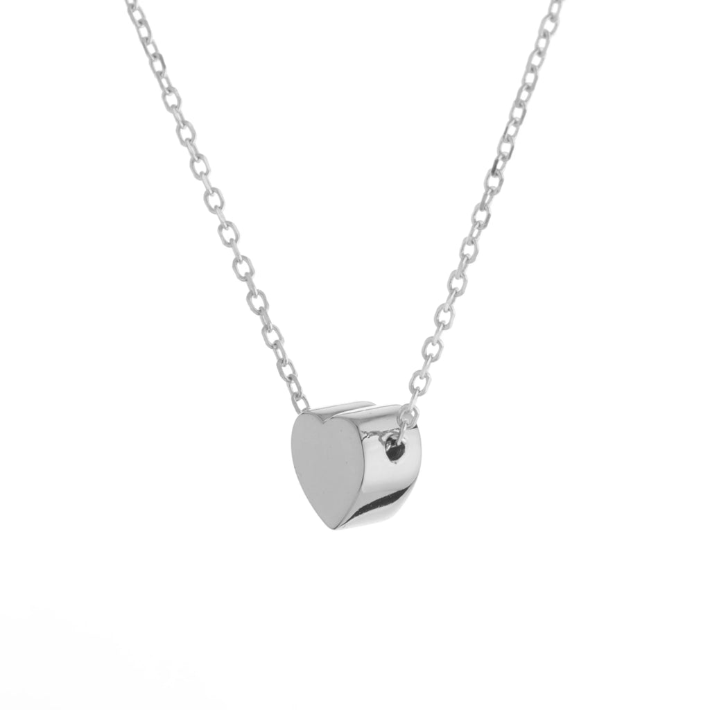 Silver Jewelry 925 Sterling Silver Heart Pendant Necklace Women Love Necklace Silver Gold Plated Jewelry Necklace Women