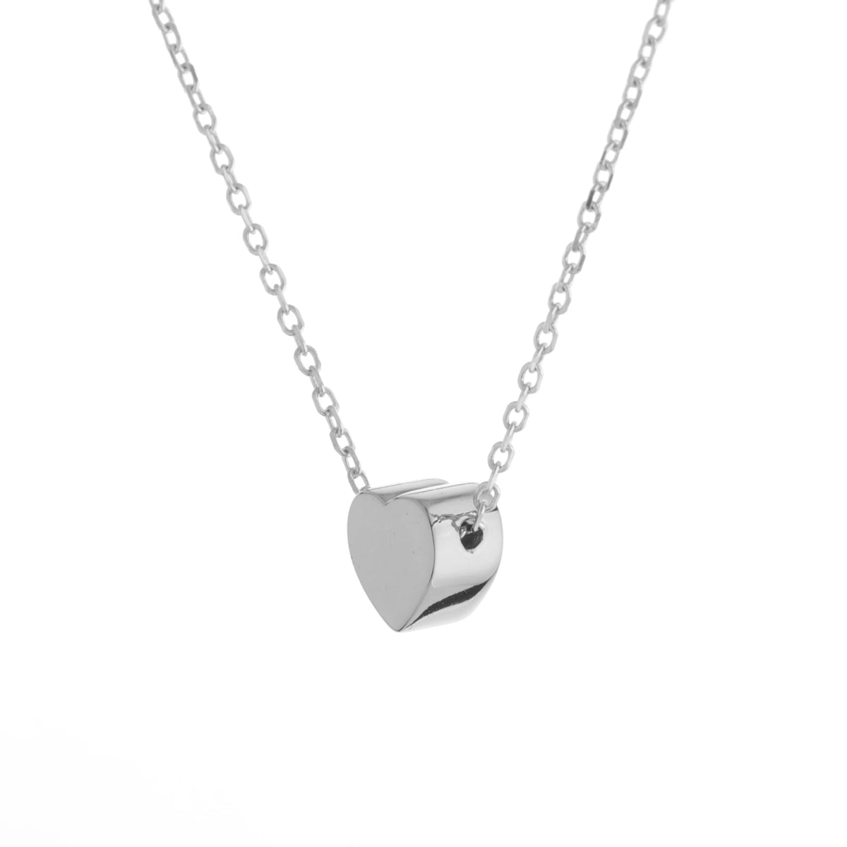 Silver Jewelry 925 Sterling Silver Heart Pendant Necklace Women Love Necklace Silver Gold Plated Jewelry Necklace Women